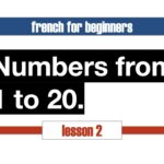 French Numbers from 1 to 20