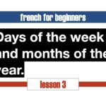 French days of the week