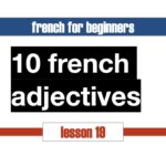 10 french adjectives