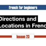 Directions in French