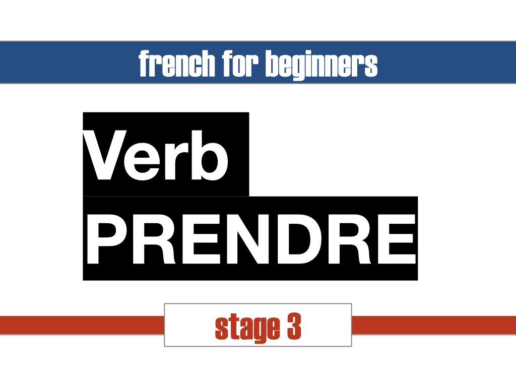 verb prendre