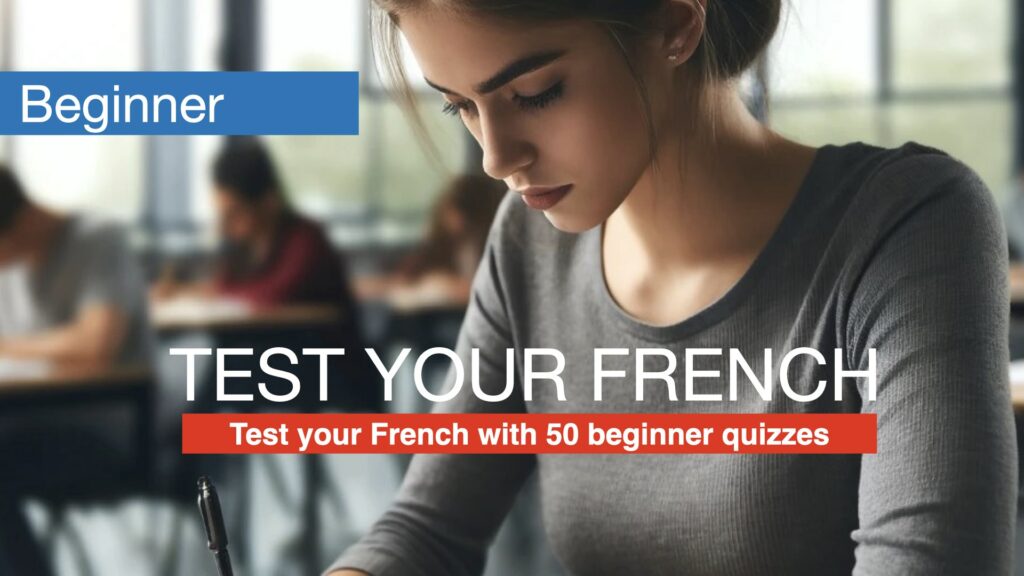 quiz French test beginner on line for free -